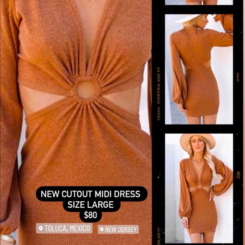MIDI Cut out dress completely NEW!!!